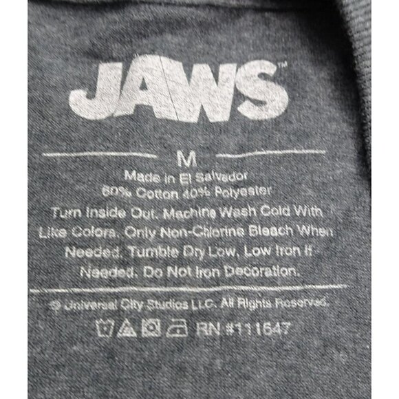 Iconic Classic Jaws Gray T-Shirt Size Medium - Picture 4 of 4